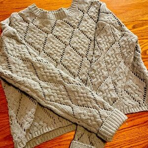 Medium Green Cropped Sweater